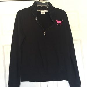 Pink brand half zip hoodie